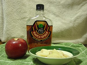New Egnland baked Apples in Maple Syrup