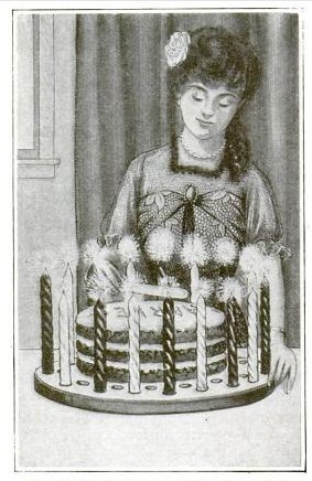 Cake Board Candle Holder Birthday Cake Popular Mechanics May 1915